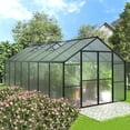 thumbnail image 5 of VEIKOUS 14' x 8' Walk-in Greenhouse, Polycarbonate Greenhouses for Outdoors with Vents and Window, 5 of 13