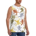 thumbnail image 2 of Haiem Men's Cartoon Monkey Print Tank Tops Summer Sleeveless Cut Off Workout T-Shirts Fitness Vest Athletic Undershirts-Small, 2 of 8