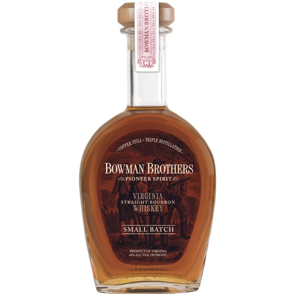 Bowman Brothers Small Batch VirGin,ia Straight Bourbon Whiskey, 750ml 90 Proof