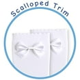 thumbnail image 4 of Jefferies Socks Girls' Satin Bow Scalloped Top Cotton Knee High Socks 1 Pair Pack, 4 of 5