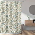 thumbnail image 3 of Vintage Floral Blue and Yellow Single Shower Curtain by Sweet Jojo Designs, 3 of 5