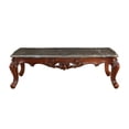 thumbnail image 4 of ACME Eustoma Coffee Table in Dark Brown Marble and Walnut, 4 of 5