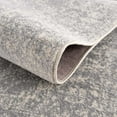 thumbnail image 6 of Hauteloom Peeta Boho Faded Vintage Look Oriental Medallion Area Rug - Farmhouse Traditional Floral Carpet for Living Room, Bedroom, Dining Room - Cream, Gray - 5'2" x 7', 6 of 9