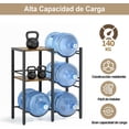 thumbnail image 3 of para Garrafon de Agua, Soporte para Botella de 5 Galones, Estante para Garrafon de Agua, con Partición, Estable y Seguro, 4 Botellas de 5 Galones Caben, para Cocina, Oficina y Sala., 3 of 7