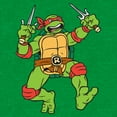 thumbnail image 2 of Men's Teenage Mutant Ninja Turtles Raphael Action Pose  Graphic Tee Kelly Heather 3X Large, 2 of 3
