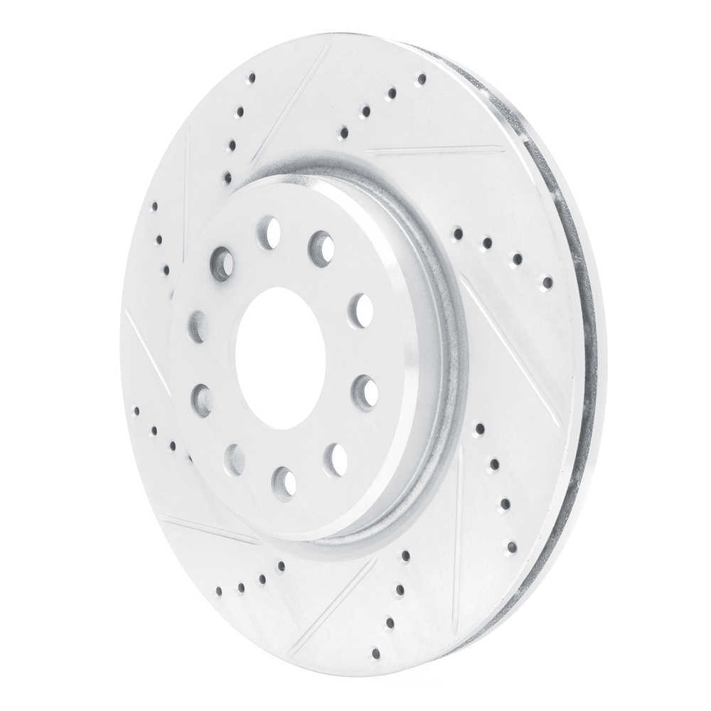 Dynamic Friction Company 631-42046L DFC Brake Rotor - Drilled And Slotted - Silver