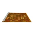 thumbnail image 2 of Ahgly Company Machine Washable Indoor Rectangle Oriental Yellow Traditional Area Rugs, 6' x 9', 2 of 4