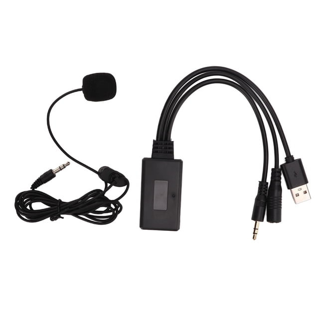 Cable auxiliar Bluetooth para automóvil, cable auxiliar Bluetooth para automóvil, adaptador de entrada auxiliar Bluetooth, adaptador de micrófono Bluetooth, durabilidad mejorada