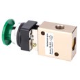 thumbnail image 2 of Mechanical Valve, Aluminum Alloy Material High Strength  Sealing Push Button Mechanical Valve 2 Position  For Industry, 2 of 8