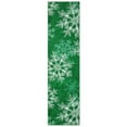 thumbnail image 3 of GlowSol 2'x6' Christmas Runner Rug Indoor Non-Slip Bedsides Runner Rug Soft Runner Rug for Hallway Kitchen Laundry Room, Green, 3 of 7