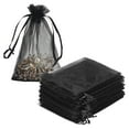 thumbnail image 3 of 200pcs Black Organza Gift Bags 4 x 6 inches for Wedding Christmas Favors Jewelry Pouches, Jewelry Bracelet Packaging, Premium Sheer Gift Pouch, 3 of 4