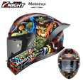 thumbnail image 2 of Casco de motocicleta MOTORAX Casco Moto Certificación ECE Casco de carreras de motocross Estilo grafiti con cola Casco todoterreno Casque, 2 of 5