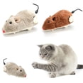 thumbnail image 1 of HEVIRGO Pet Dog Cat Plush Funny Toy Mouse Animal Clockwork Wind Up Running Play Gift,Random Color, 1 of 1