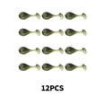 thumbnail image 4 of braveheart 12pcs Appât Attrayant Portable Réutilisable Pêche à la Traîne Appâts Appâts Simulation en Forme Utile Pêche Leurre Calmar Poisson Rose Noirâtre Vert, 4 of 6