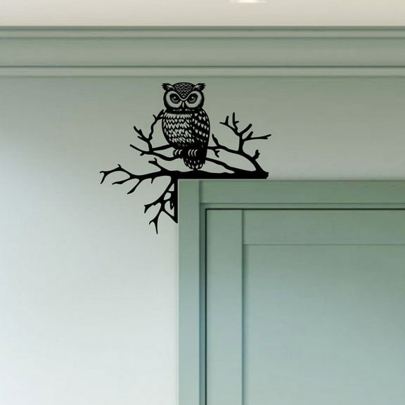 Handmadetneonsign Owl Bird Door Corner Sign, Bee Animal Metal Door Topper, House Wall Decor 53015