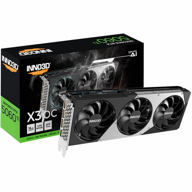 Tarjeta de Video INNO3D GeForce RTX 5060 Ti X3 OC 16GB GDDR7 N506T3-16D7X-191073L