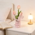 thumbnail image 6 of OCCOA Artificial Tulips Plant in Pots Faux Flower Potted Plants Arrangement Rustic Home Decor for Farmhouse Table Centerpiece Windowsill Country Indoor Decor,Pink, 6 of 6