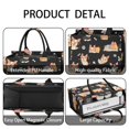 thumbnail image 4 of Large Capacity Tote Bag,Cartoon Corgi Dog and Footprints Handbag Fashion Luxury Tote Bag,15.7"x13"x 5.1" Inches,Laptop Compatible, 4 of 6