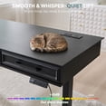thumbnail image 5 of Aitjunz 55.1" Electric Standing Desk with 3 Drawers, Height-Adjustable Gaming Computer Desk with Memory Preset for Home Office, Black, 5 of 8