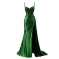 thumbnail image 1 of Vestido de fiesta RUMUGUYA con apliques de encaje satinado verde sirena, 20 W, 1 of 6