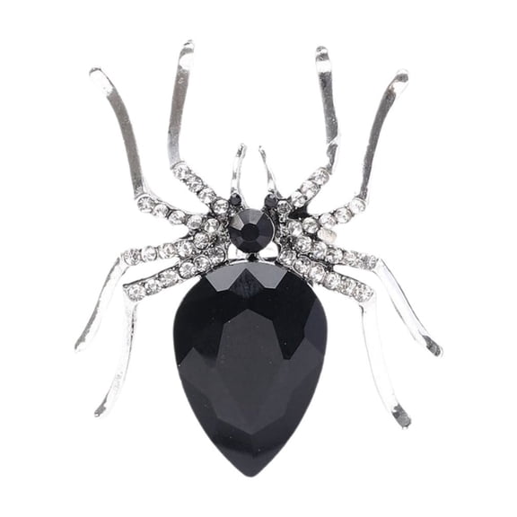 Halloween Spider Ring Open Adjustable Gothic Style Fashion Statement Ring for Party Costume Jewelry