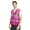 Hot Pink, variant on GOGO Unisex US Big Mesh Volunteer Vest Zipper Front Safety Vest with Reflective Strips and Pockets-Red-US L