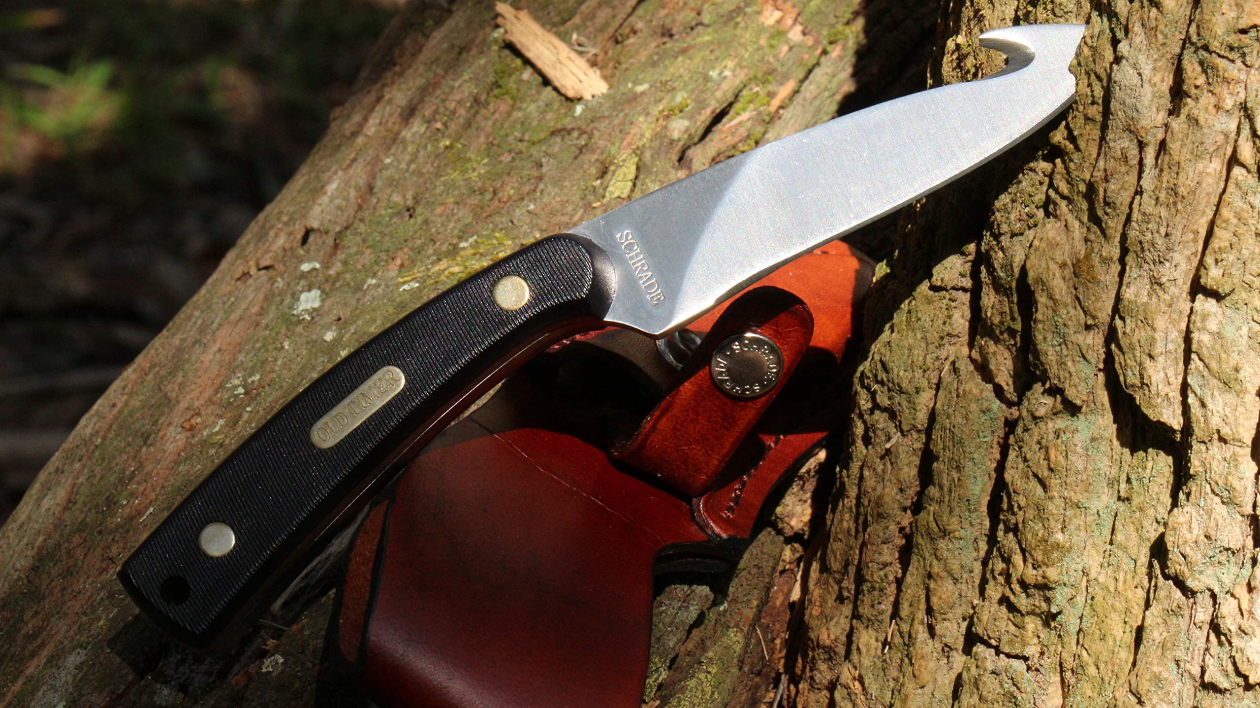 Uncle Henry Old Timer Guthook Skinner Full Tang Fixed Blade Knife