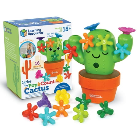 UPC 765023091250 product image for Learning Resources Carlos the Pop & Count Cactus - 16 Pieces  Educational Toys f | upcitemdb.com