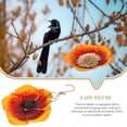 thumbnail image 3 of ORDDIART Orange Plastic Hanging Bird Feeder for Outdoors with Stable Hook and Easy Cleaning, 3 of 8