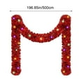 thumbnail image 3 of sruoe Artificial Christmas Garland, Faux Greenery Garland, Christmas Garlands Wreaths Rattan, Rose Vine Garland, Fake Hanging Vines for Home Table Door Stairs Fireplace Outdoor Decoration, 3 of 6