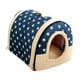 thumbnail image 4 of Mascota Cama para gatos Tienda para perros con cojín Plegable Cachorro Perrera Parte inferior antideslizante Nido cálido Cama para perros Cama para, 4 of 8