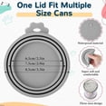 thumbnail image 5 of Uiifan Cat Food Lid Cat Food Can Covers Lids 8 Pcs Pet Can Supplies Set 5 Silicone Wet Kitten Foodstuff Tin Covers Lids 2 Silicone Dog Spoons 1 Paw Shape Multifunctional Opener for Pets(Pink), 5 of 10