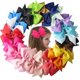 thumbnail image 1 of 20 piezas pinza para el pelo con lazo para niñas, pinzas de cocodrilo para niños, accesorios para el cabello de fiesta (color aleatorio), 1 of 5
