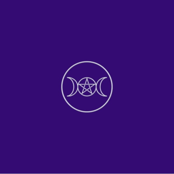 TAROT CLOTH PAGAN CIRCLE PURPLE TP06