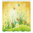 thumbnail image 3 of Ambesonne Spring Shower Curtain, Colorful Meadow Scenery, 69"Wx84"L, Multicolor, 3 of 3