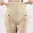 thumbnail image 4 of GEWSEY Shapewear Tummy Control, Mid-Waist Body Shaper Shorts, Women's Girdle Shorts and Spanks Shape Wear (Beige, 3XL), 4 of 8