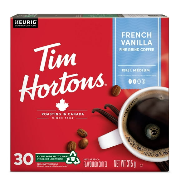 Tim Hortons French Vanilla Keurig K-Cup 30ct, Keurig K-Cup 30ct Pod