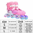 thumbnail image 1 of Patins à Roulettes 2 en 1 4 Patins à Roulettes 2 en 1 Taille Réglable Patins à Roulettes pour Enfants et Adultes Patins à Roues Lumineuses pour l'Extérieur, 1 of 9
