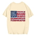 thumbnail image 4 of Blusas de Manga Corta Casuales para las Mujeres Verano Cuello Redondo Moda Impresa Blusa, Top Ligero para el Hogar Y Diario, 4 of 7
