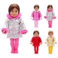 thumbnail image 2 of Poupée en Tissu Mini Mode Hiver avec Pantalon pour Poupées Filles de 18 Pouces, 2 of 10