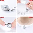 thumbnail image 5 of Urn Cremation Jewelry Urn Necklace for Ashes Pendants Butterfly with Flower Memorial Funeral Keepsake Jewelry for Ashes, 5 of 7