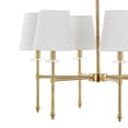 thumbnail image 5 of JONATHAN Y Cillian 27" 6-Light Mid-Century Modern Iron LED Chandelier, Brass Gold, JYL9918A, 5 of 9