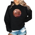 thumbnail image 2 of Glitter Basketball Hoodie for Women & Teen Girls Sparkle Game Day Pullover Sweatshirt, 2 of 8