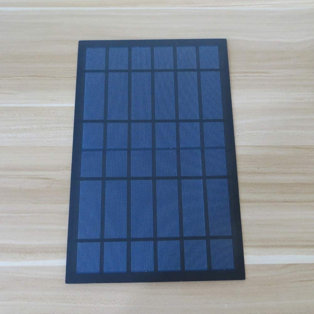 Treedix 6V 10W Polysilicon Solar Panel Glue Solar Cell Battery Charger DIY Solar Product Mini Small Solar Panel Module Kit Polycrystalline Silicon Encapsulated in Waterproof Resin (10W)