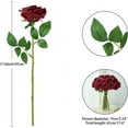 thumbnail image 4 of 8pcs Fake Rose Artificial Silk Flowers Faux Rose Flower Long Stems Bouquet for Arrangement Wedding Centerpiece Party Home Kitchen Decor, 4 of 6