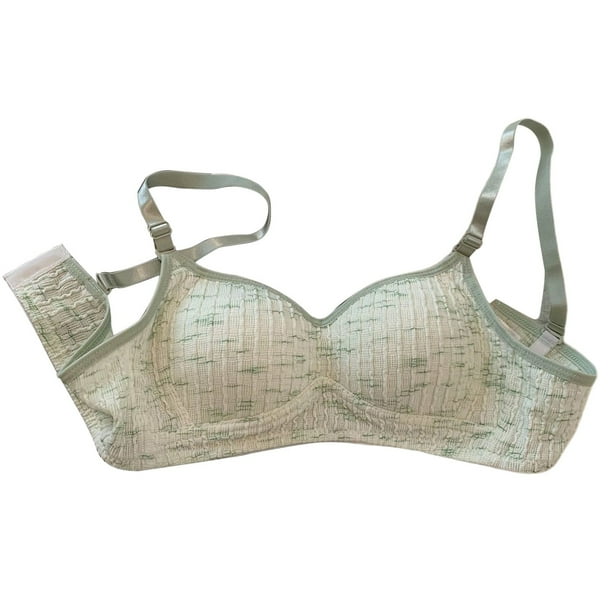Brasier Sujetador Push up Pequeño sin Costuras con Textura A Rayas para Niña Extra Grande
