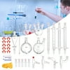 SKYSHALO 32 pcs Glassware Equipment Lab Glassware Distillation Kit 1000ml 3.3 Boro