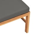 thumbnail image 5 of vidaXL Middle Sofa with Dark Grey Cushions Solid Teak Wood, 5 of 5