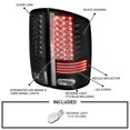 thumbnail image 3 of Spec-D Tuning Black LED Tail Lights Compatible with 2002-2006 Dodge Ram 1500/2500/3500, Left + Right Pair Assembly, 3 of 7