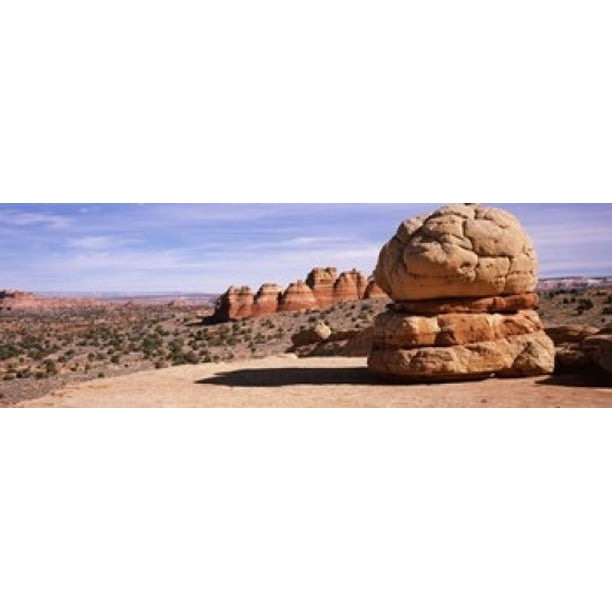 Rock Formations On An Arid Landscape Big Mac Coyote Butte Paria Canyon Vermilion Cliffs Wilderness Utah Usa 18 X 6 Walmart Com Walmart Com
